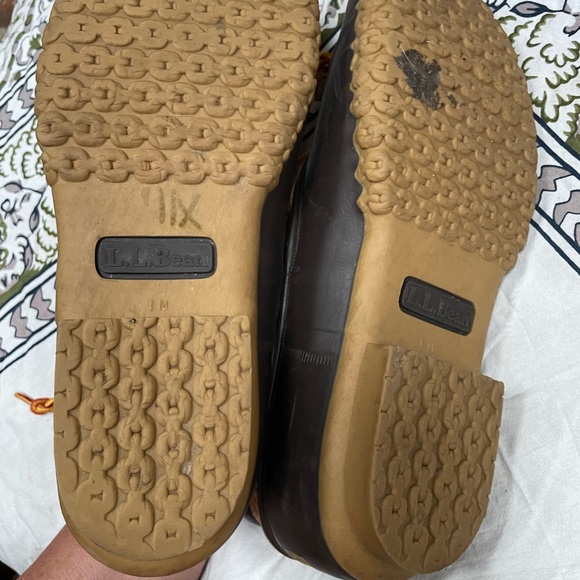 Ll bean boots leather mens 10 rain shoes duck - Picture 7 of 8